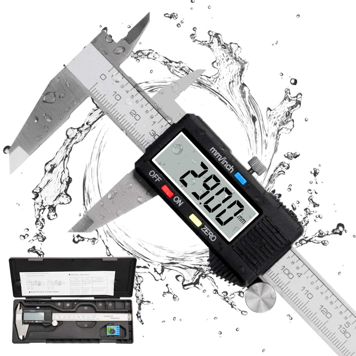 Messschieber, IP54-Black