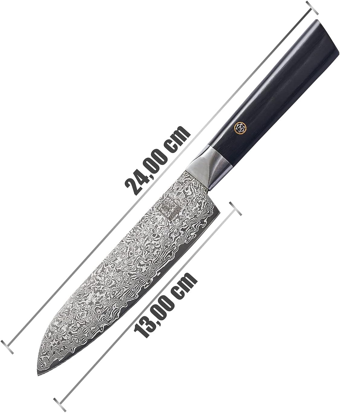 Black Edition kleines Santokumesser, kleines Santoku