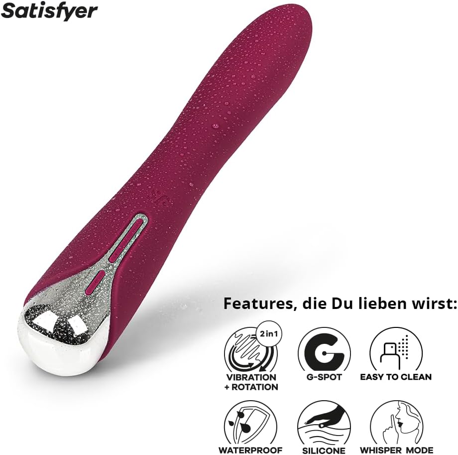 Spinning Vibe 1 G-Punkt-Vibrator mit Rotationsfunktion, Beere