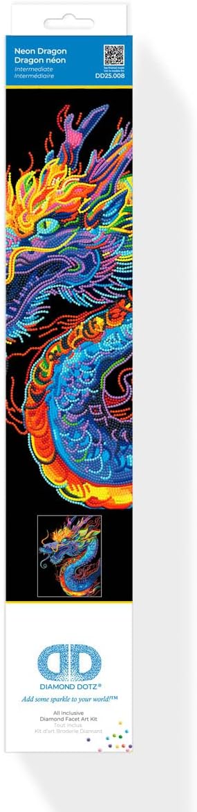 Diamond Painting Neon Drache