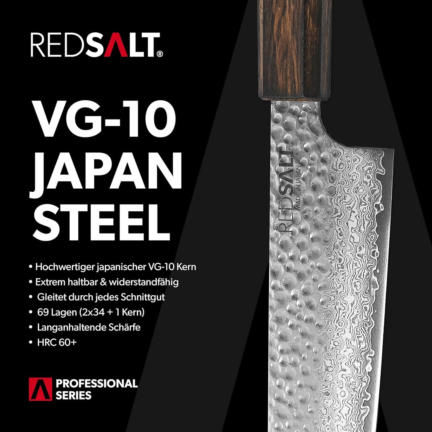 Santoku Chefmesser, SANTOKU 三德 18cm