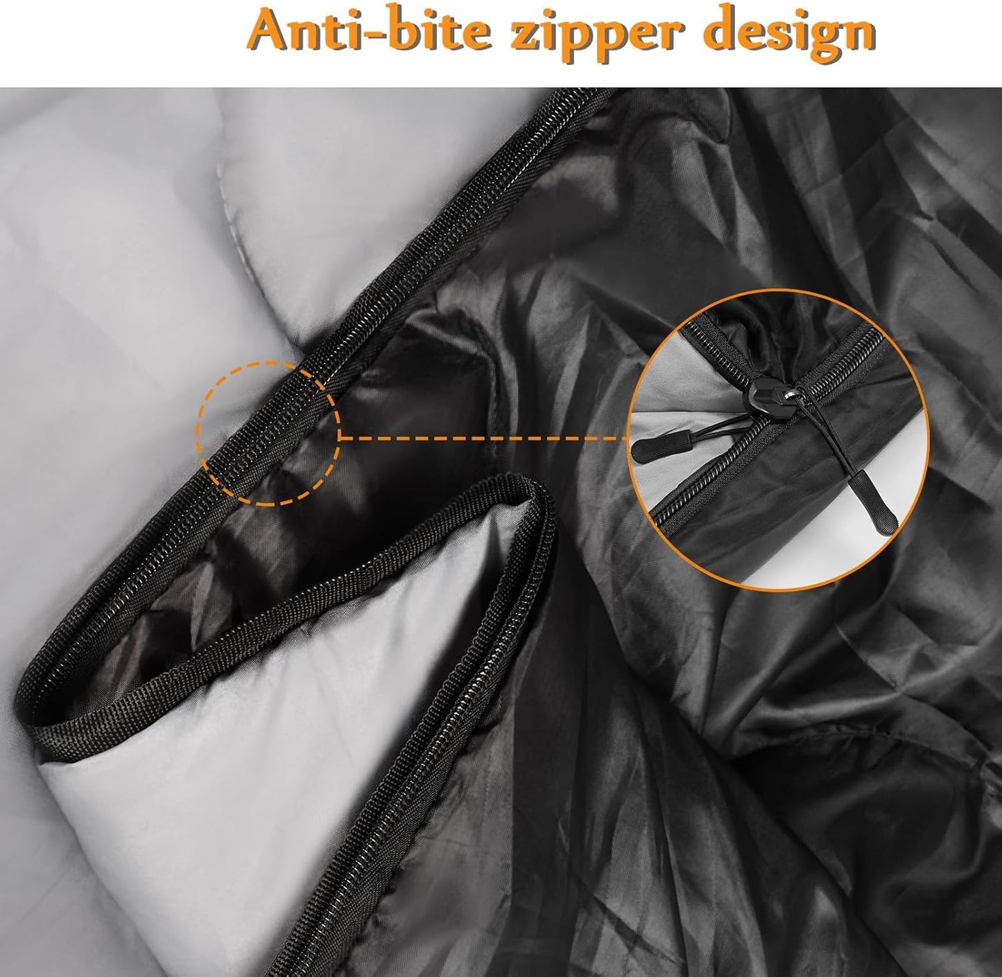 Wasserdichter Outdoor-Schlafsack, Schwarz L