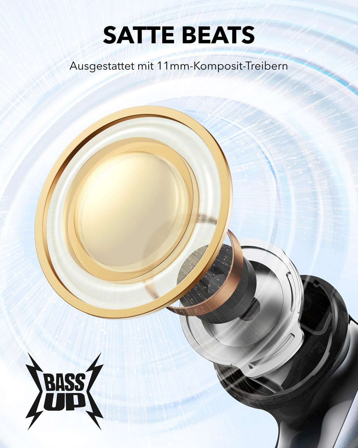 Wireless Earbuds P40i, Schwarz