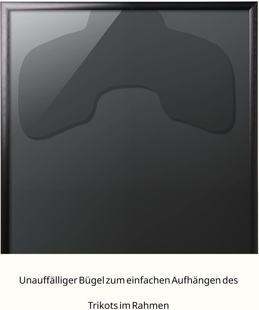 Trikotrahmen 3D-Bilderrahmen für Sporttrikots, Schwarz - Aluminium 70 x 90 cm