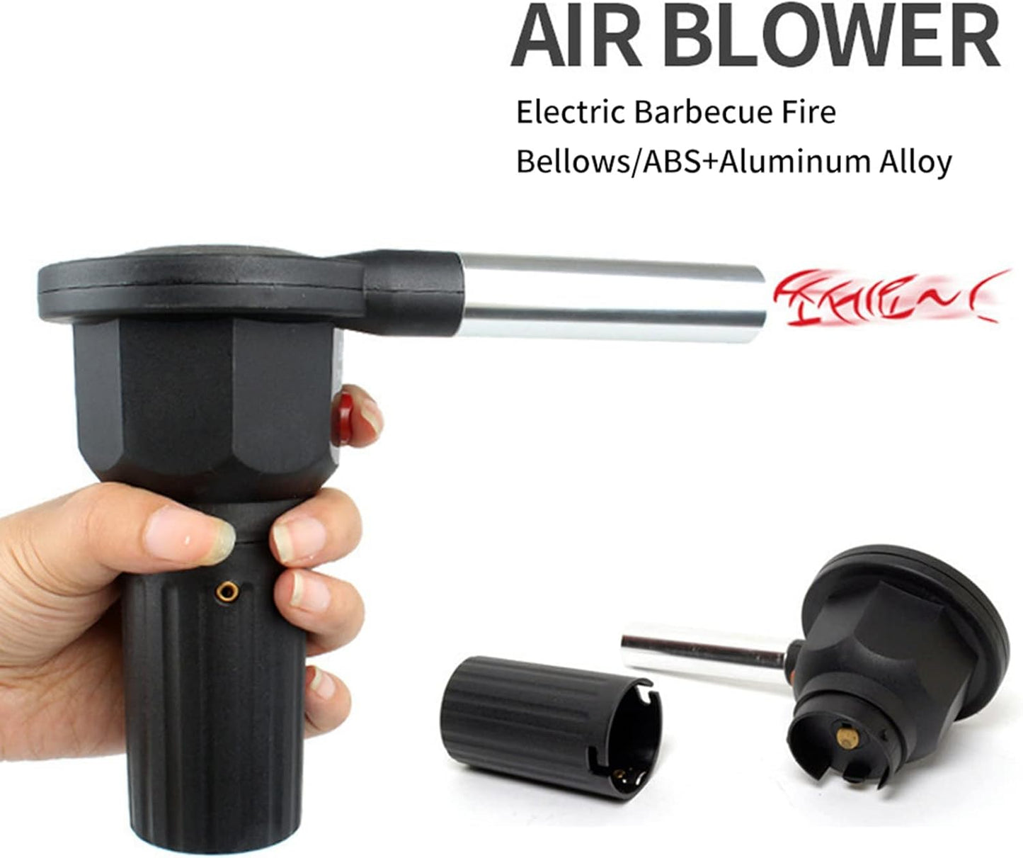 Tragbarer BBQ Ventilator für Camping & Grillen