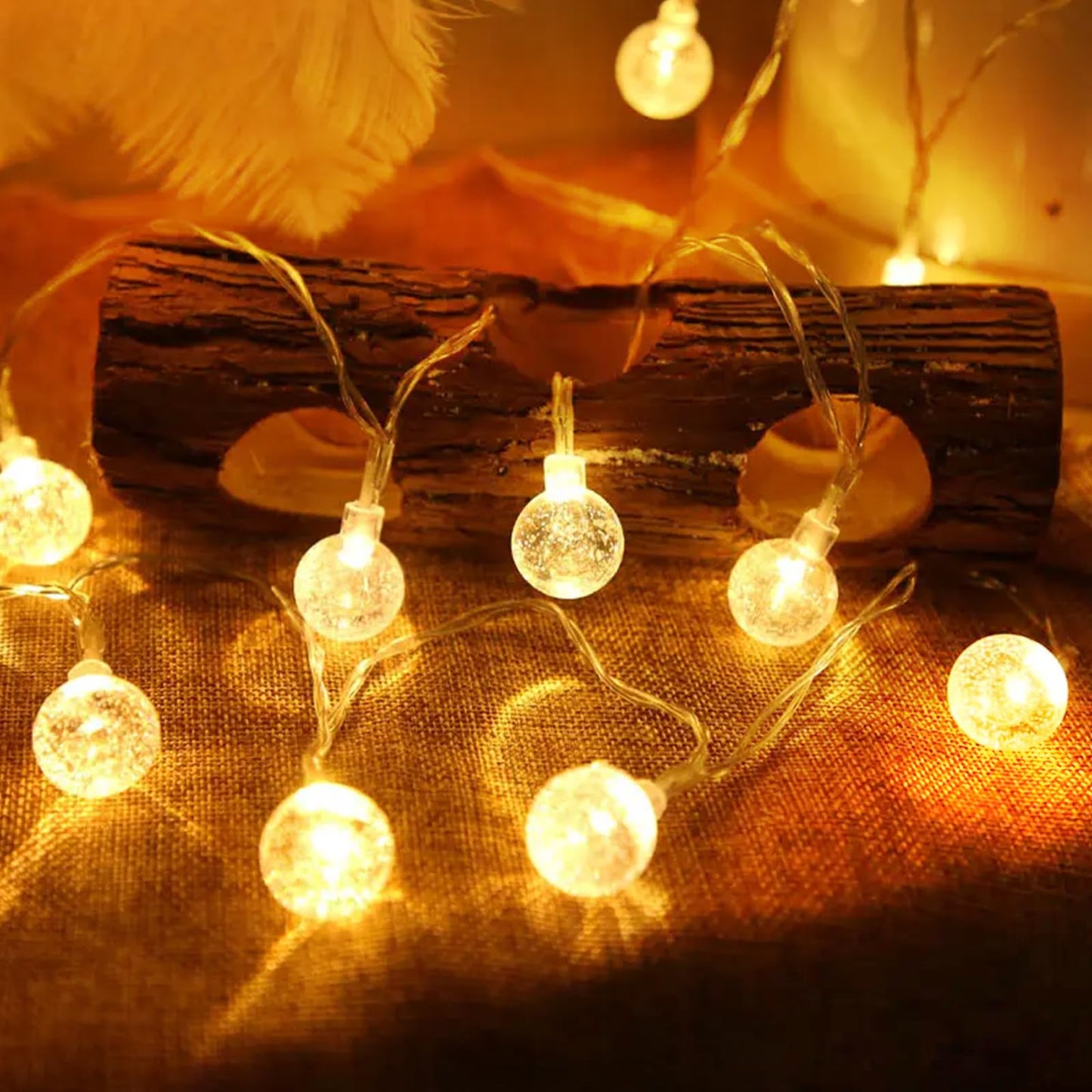 LED Lichterkette mit 8 Modi, 18m(100 Led) - Warmweiss - Innen/Aussen