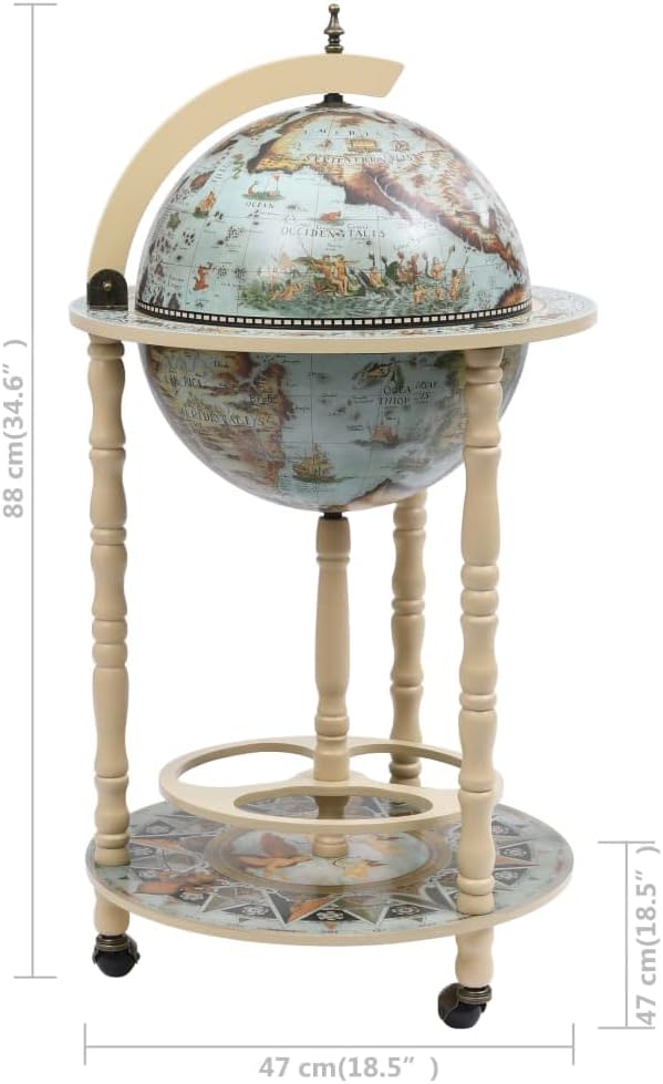 Globusbar, Blau und Weiß
