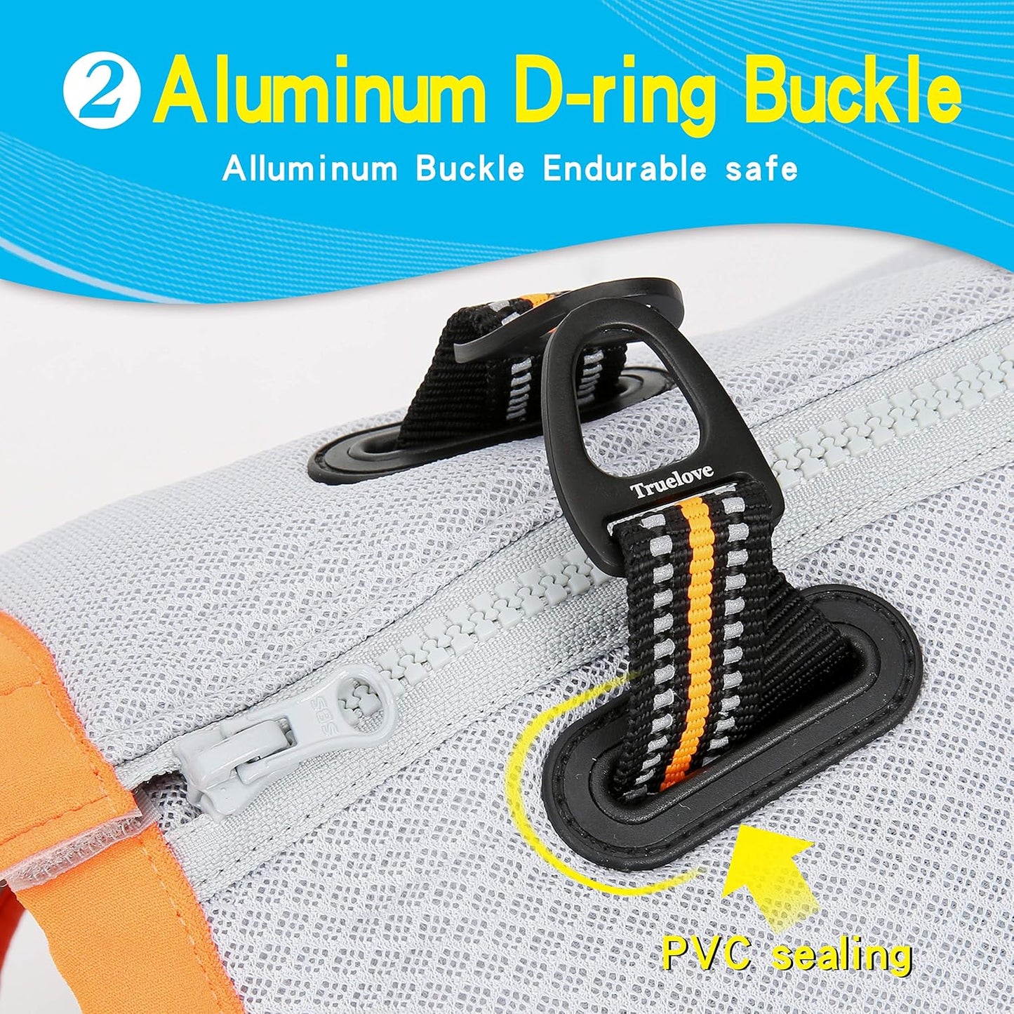 Hundekühlweste mit verstellbarem Reissverschluss, M(1er Pack) Orange