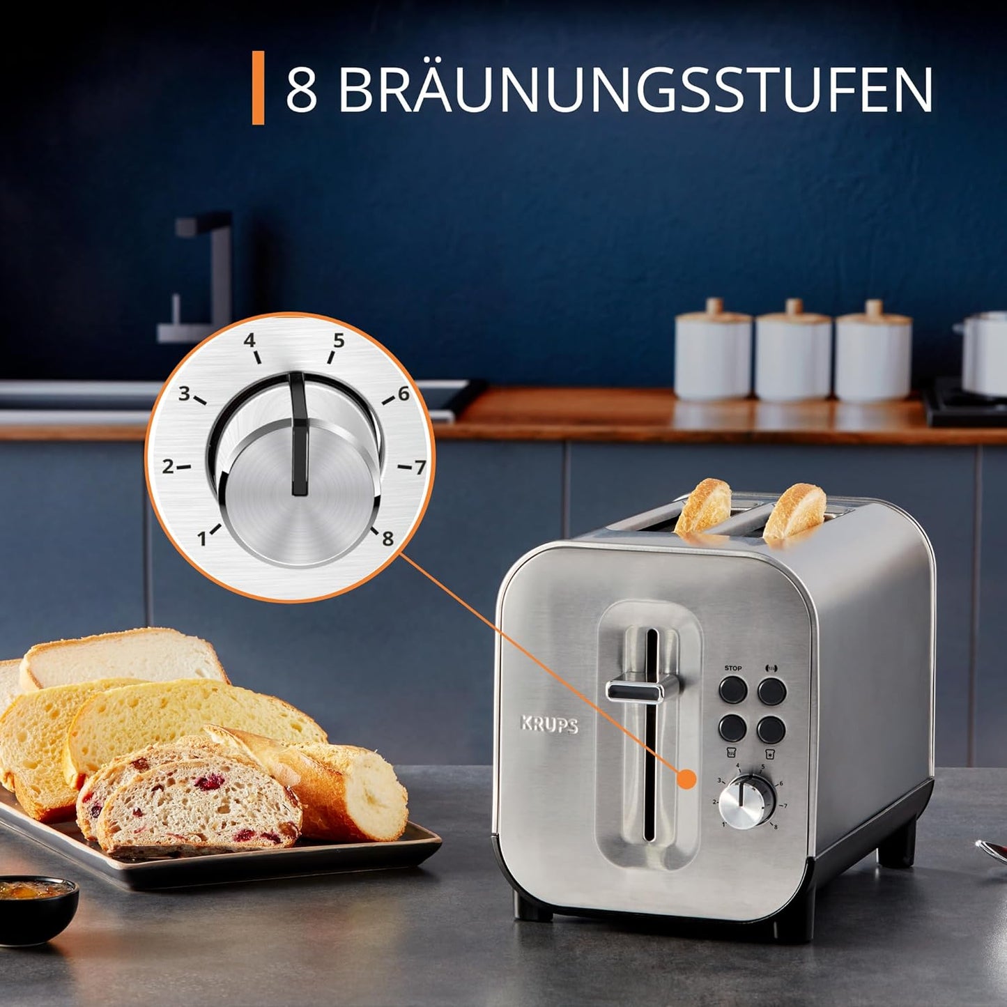 Excellence Toaster mit 8 Bräunungsstufen, KH682D Excellence