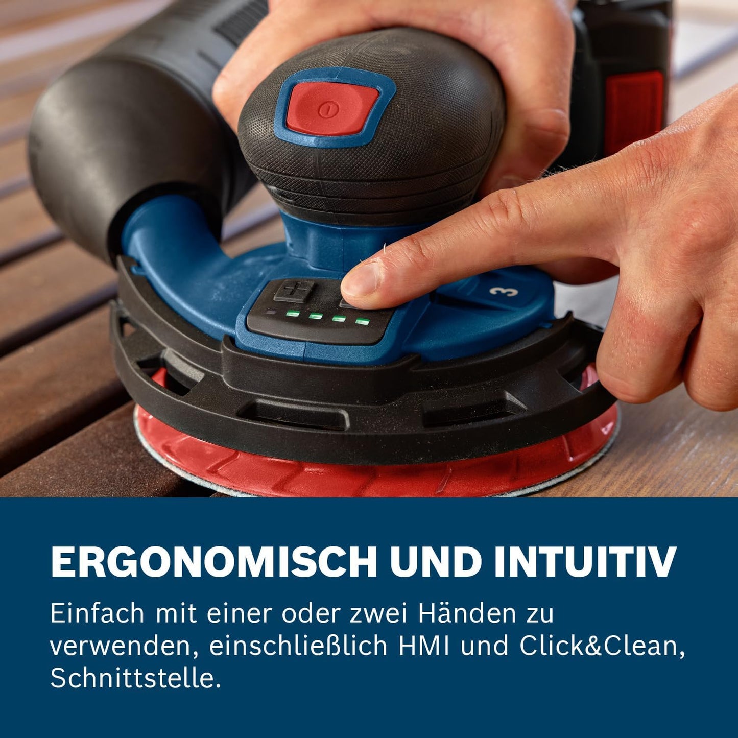 GEX 18V-150-3, +Schleifpapier + Staubbox