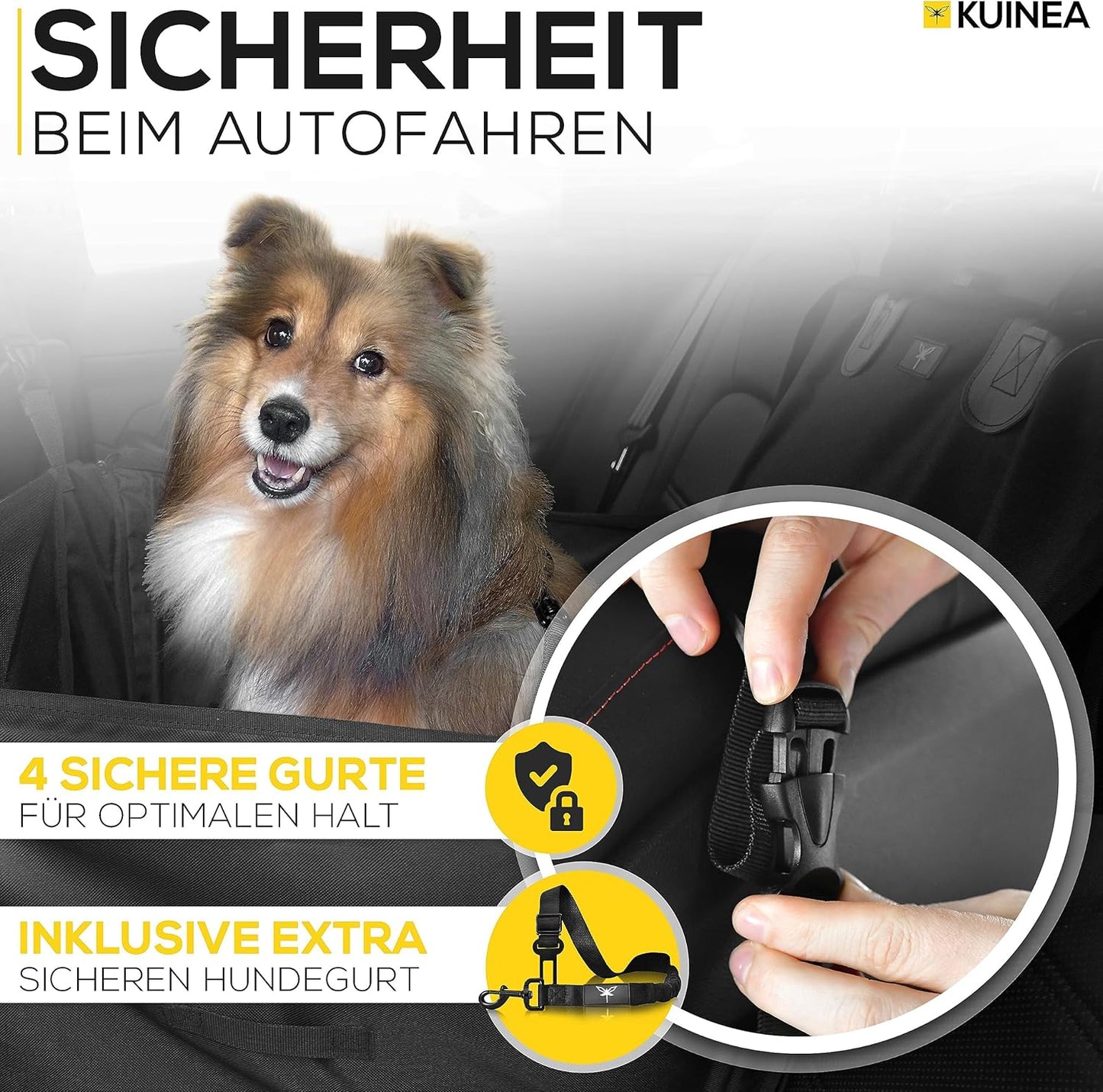 Hunde Autositz mit Sicherheitsgurt