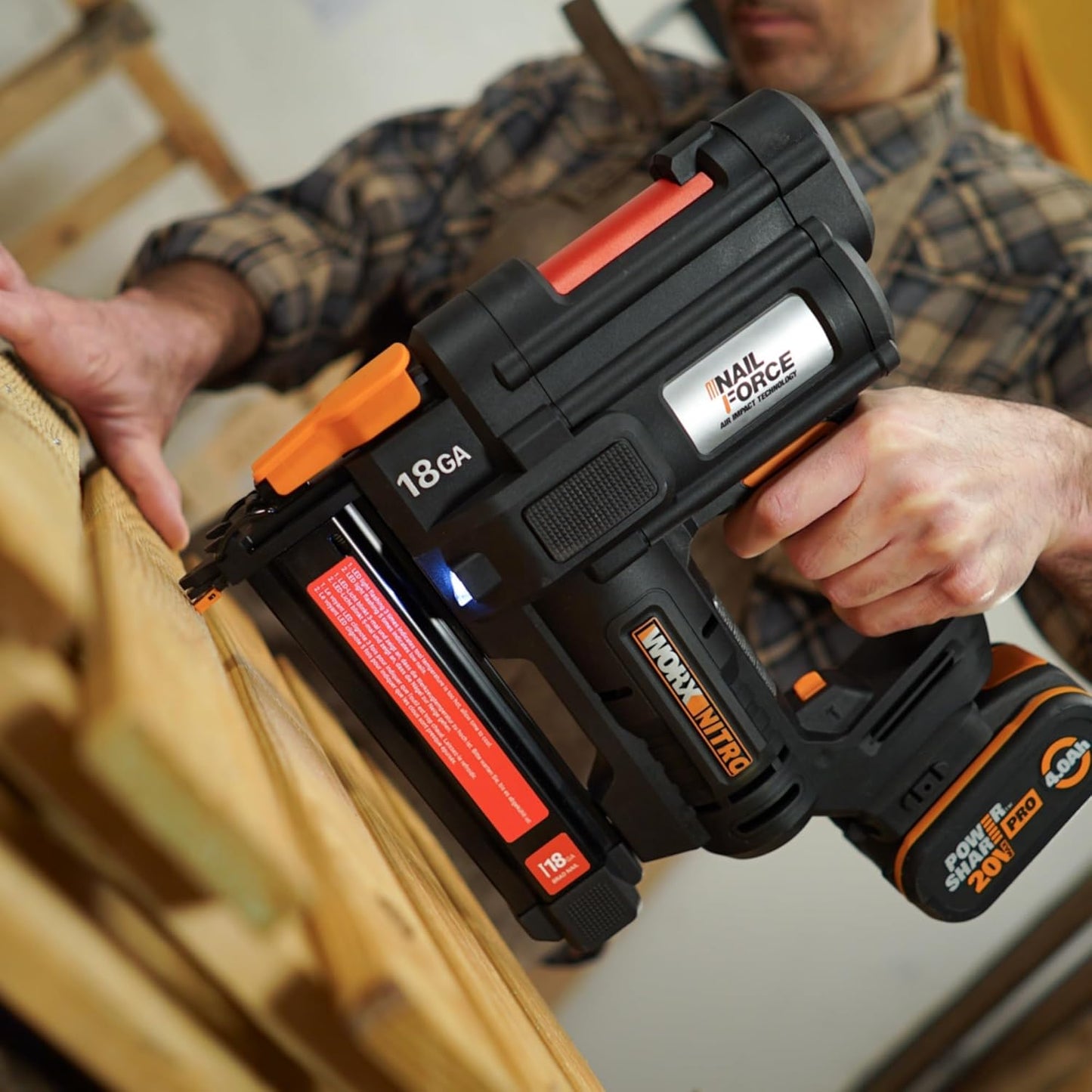 Akku-Tacker WX844.9, Tacker Für Klammern bis 40mm - Nitro Version ohne Akku & Ladegerät