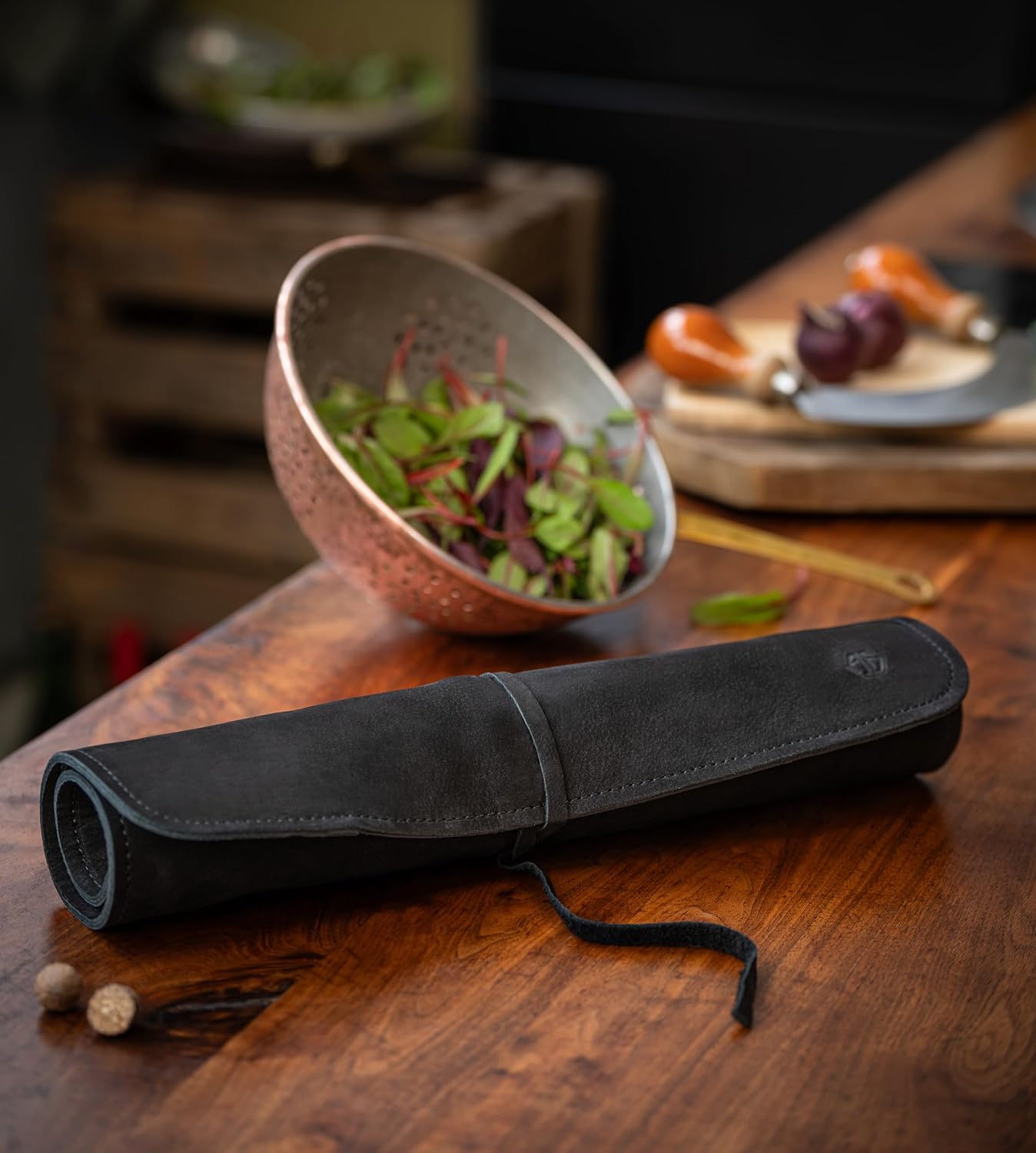 Noah Messertasche für 7 Messer, Schwarz