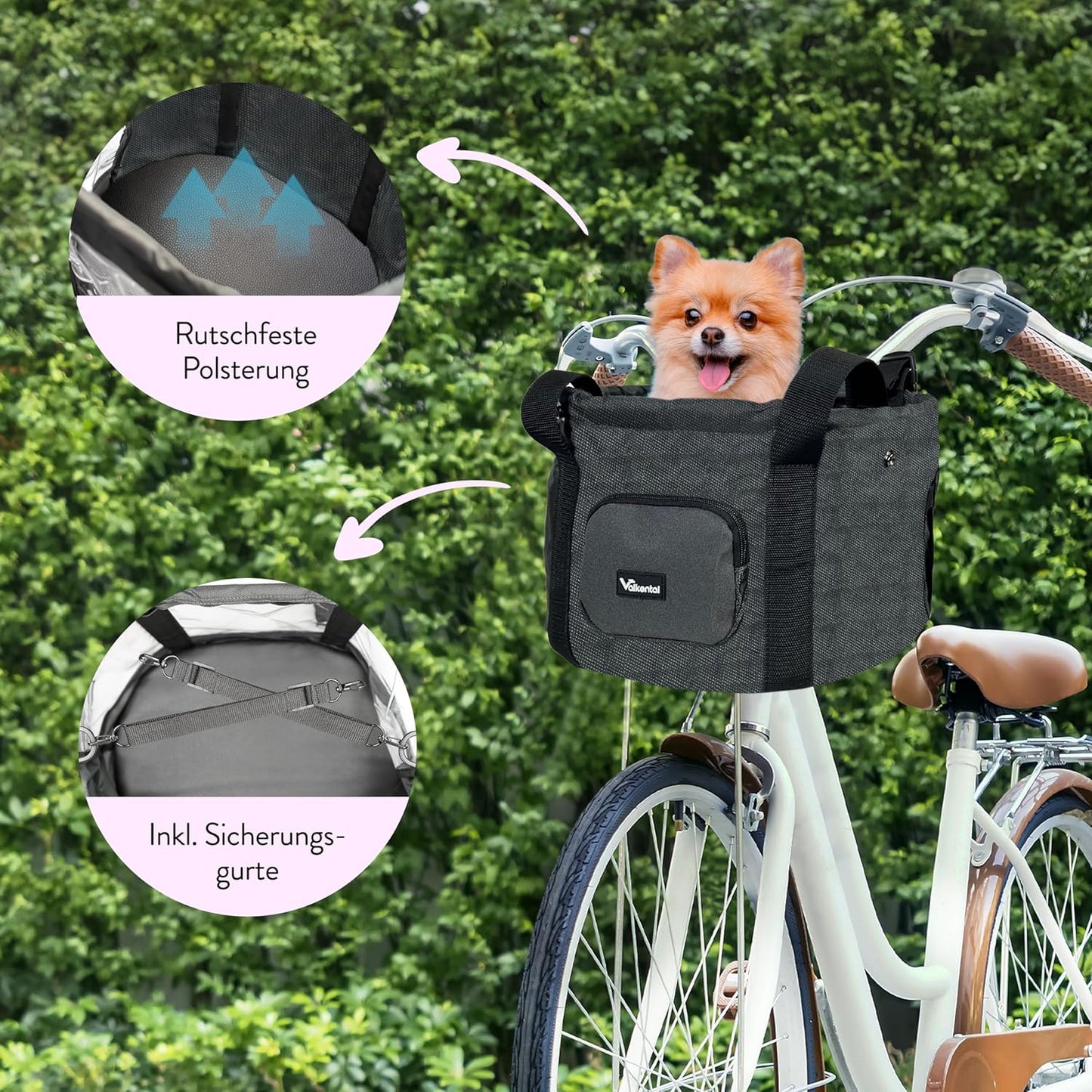 Velokorb für Hunde Klickfix, S Standard