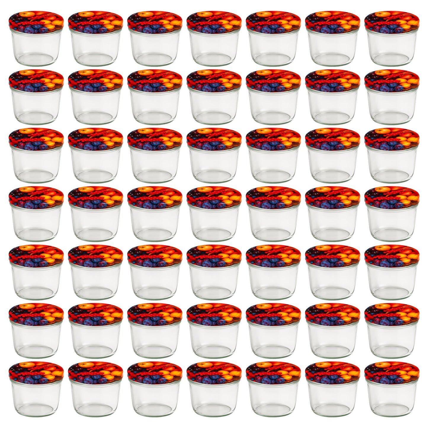 Marmeladengläser-Set mit Deckel, 230 ml 50