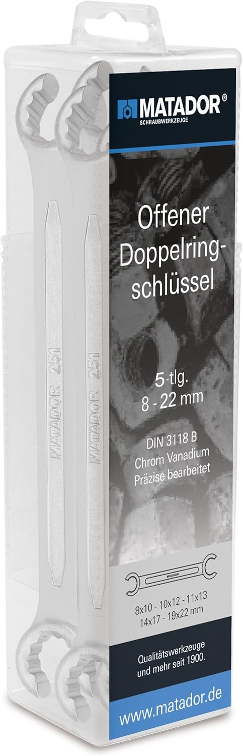 Doppelringschlüssel-Satz, 8 - 22 MM