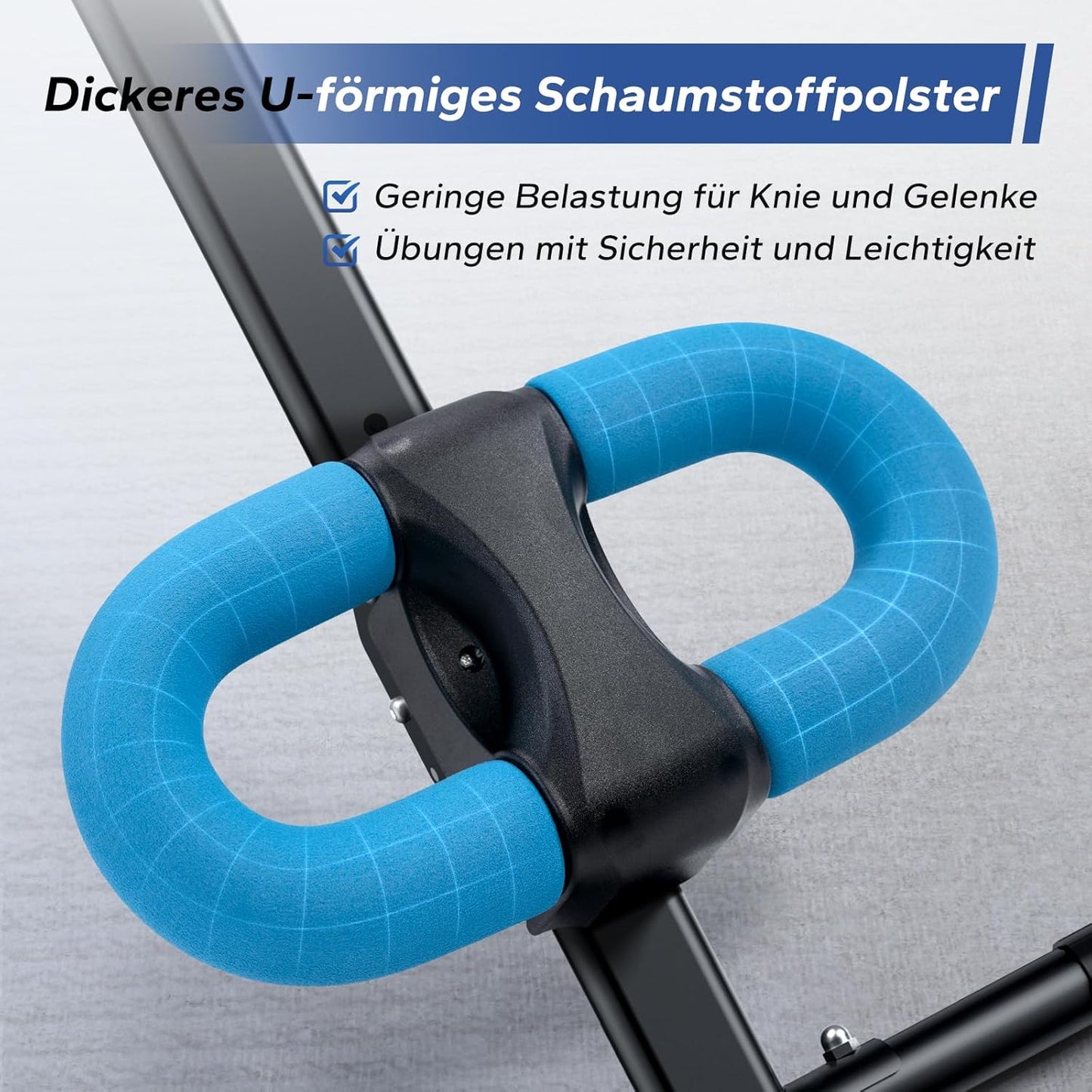 Bauchmuskeltrainer mit LCD-Monitor für Zuhause, Schwarz