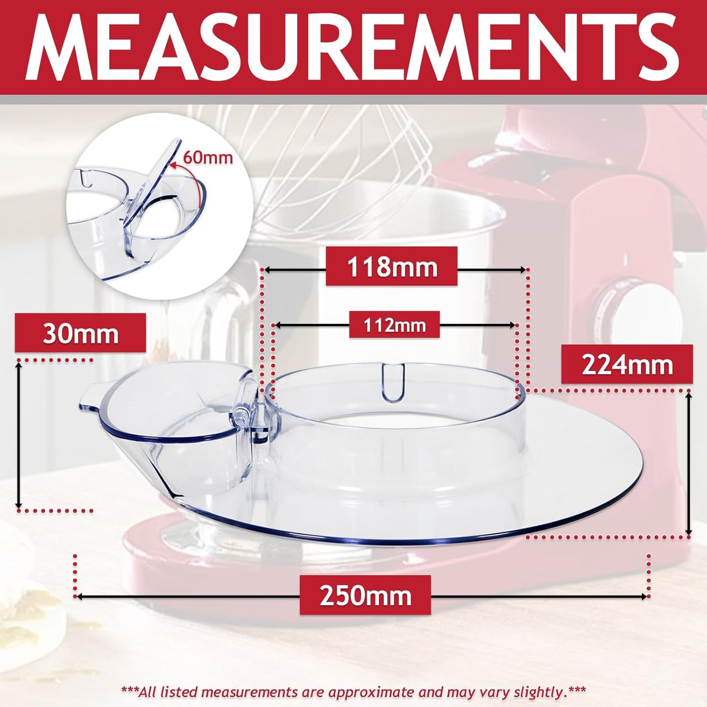 Spritzschutz für Kenwood KMIX