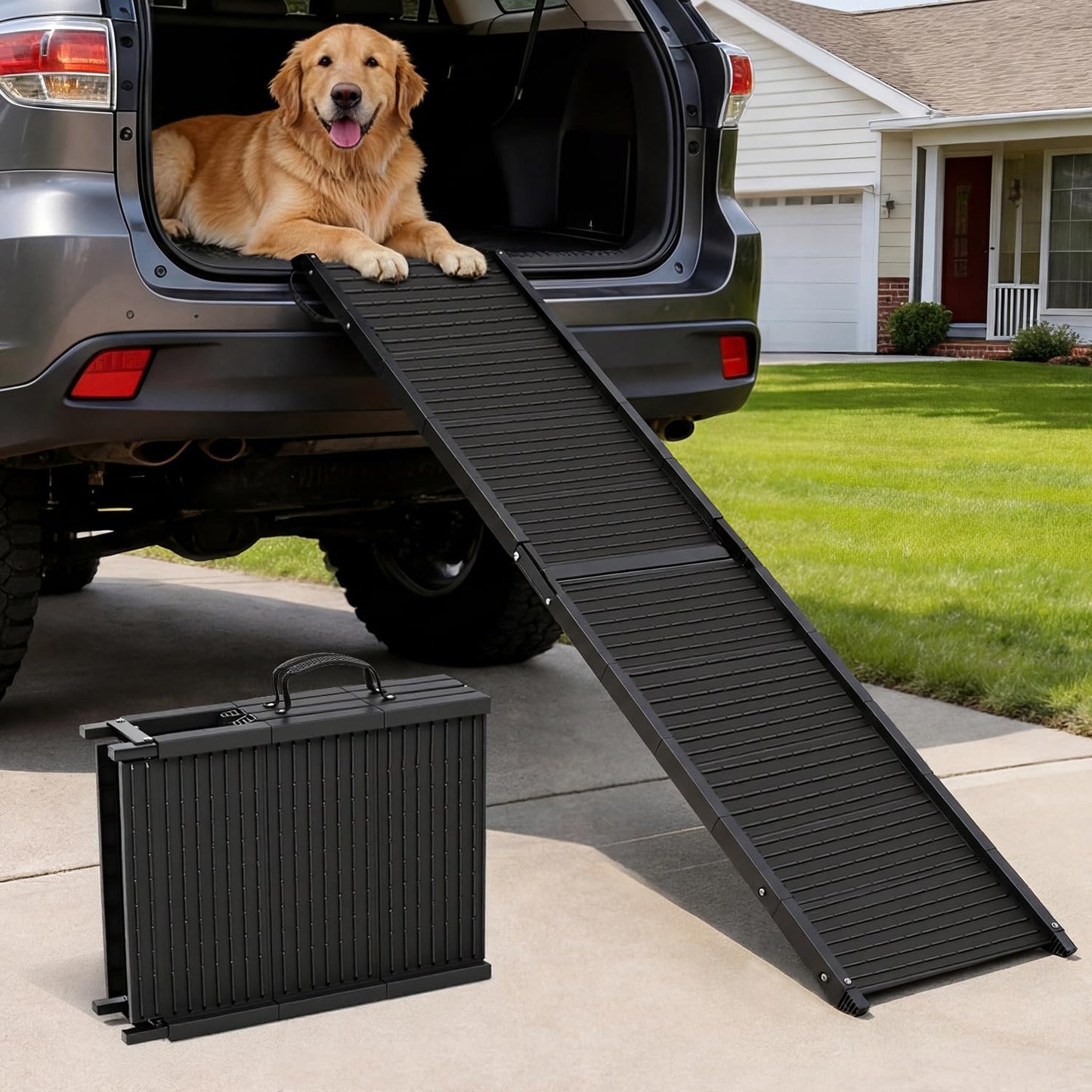 Klappbare Hundeautorampe