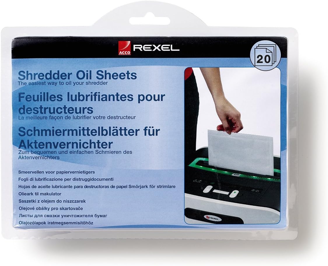 20 Stück Ölblätter für Aktenvernichter, 20 Stück