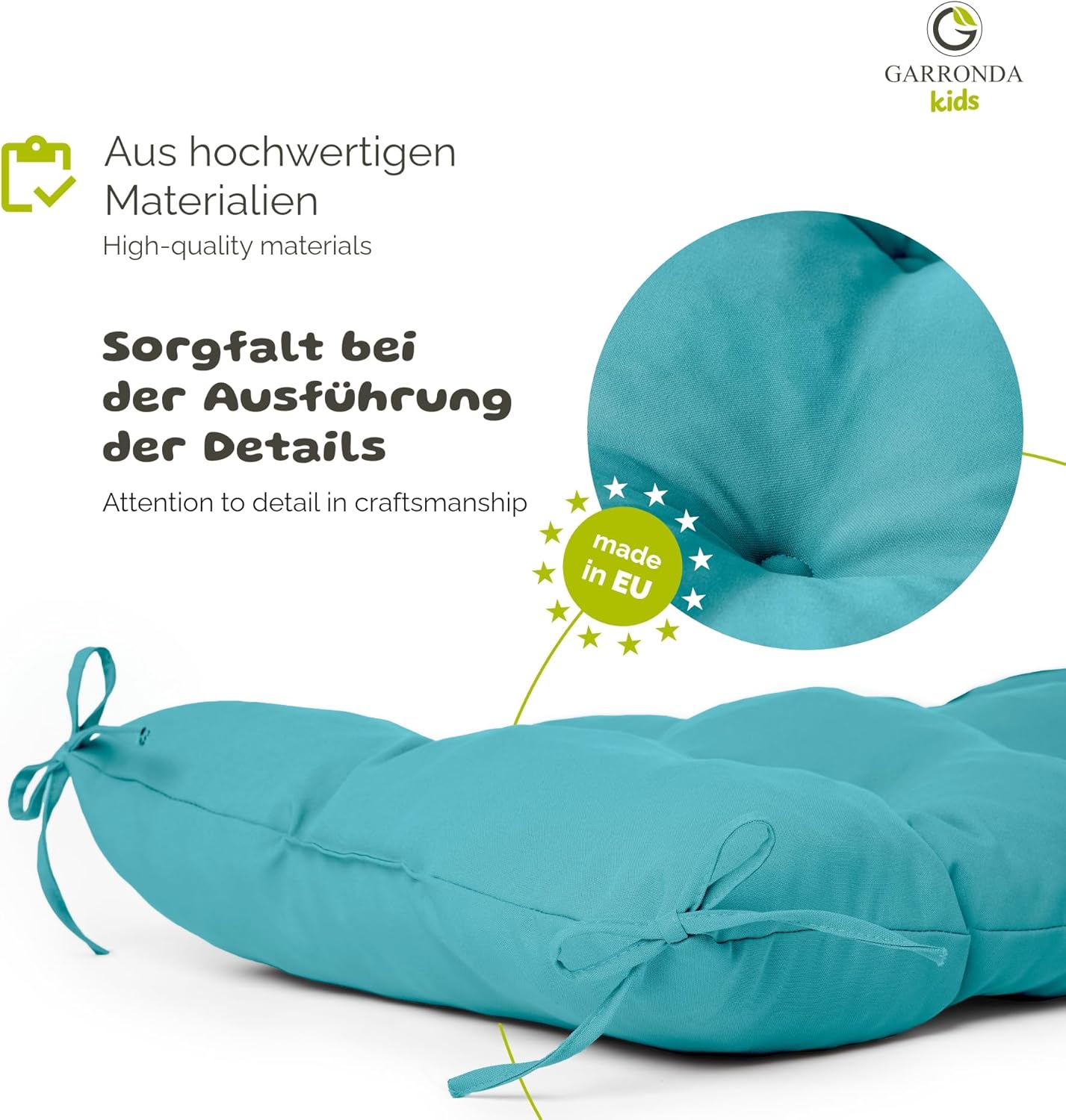 Kissen für Montessori Kletterbogen, Blau Kissen für Kletterbogen