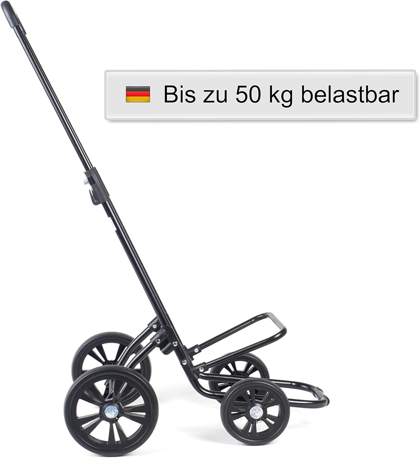 Höhenverstellbarer Einkaufstrolley Quattro Shopper Ipek mit abnehmbarer 49 L Einkauftasche, Apricot