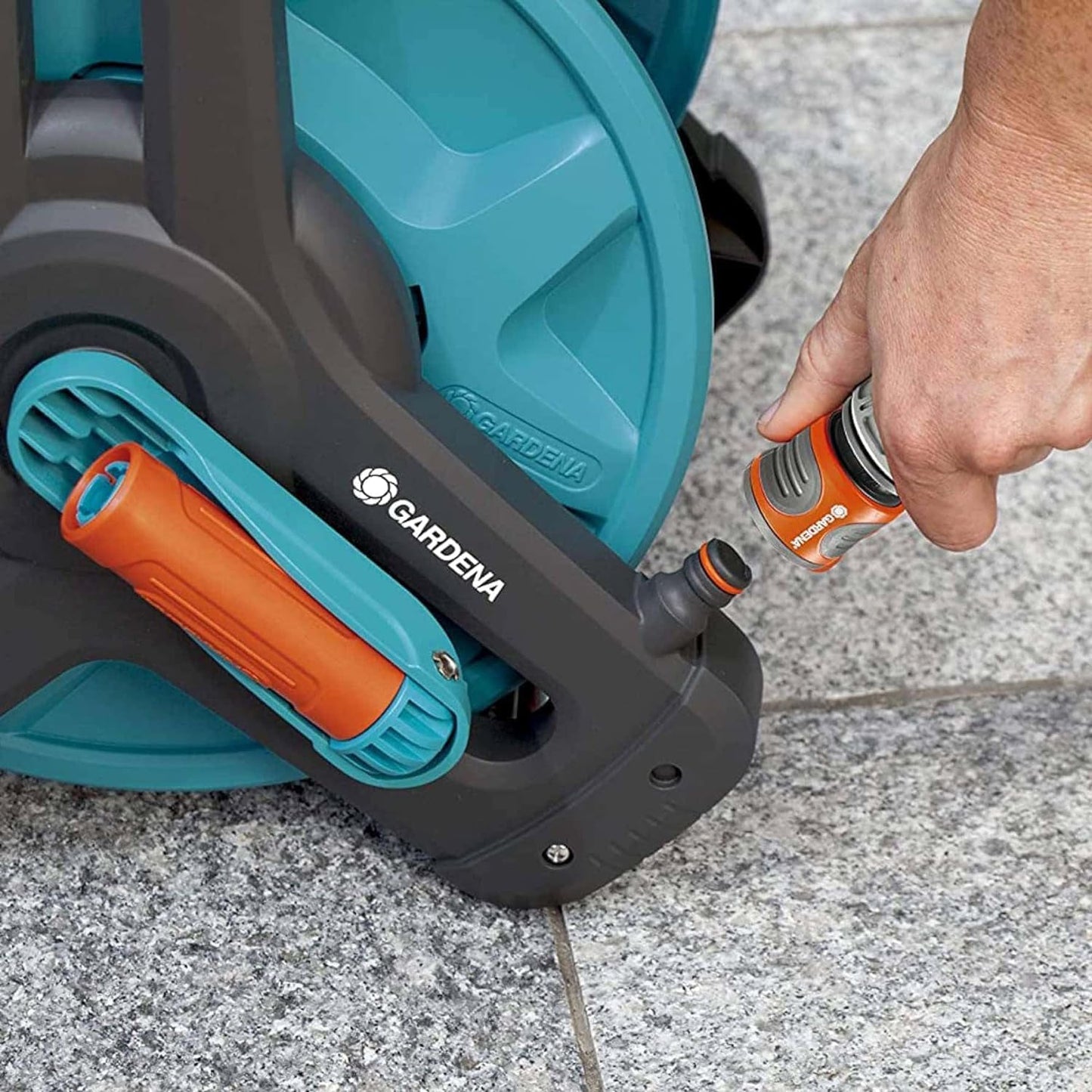 Schlauchtrommel-Set mit 10m Gartenschlauch, bis 10m im Set ; Single
