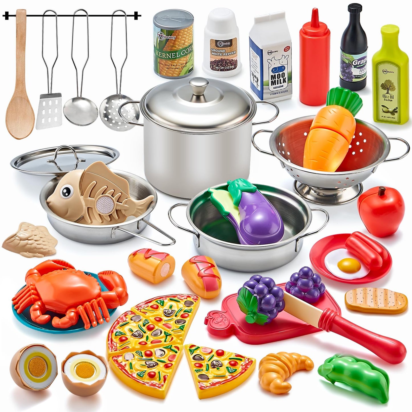 Kinderküche Spielset mit Zubehör (52-teilig)
