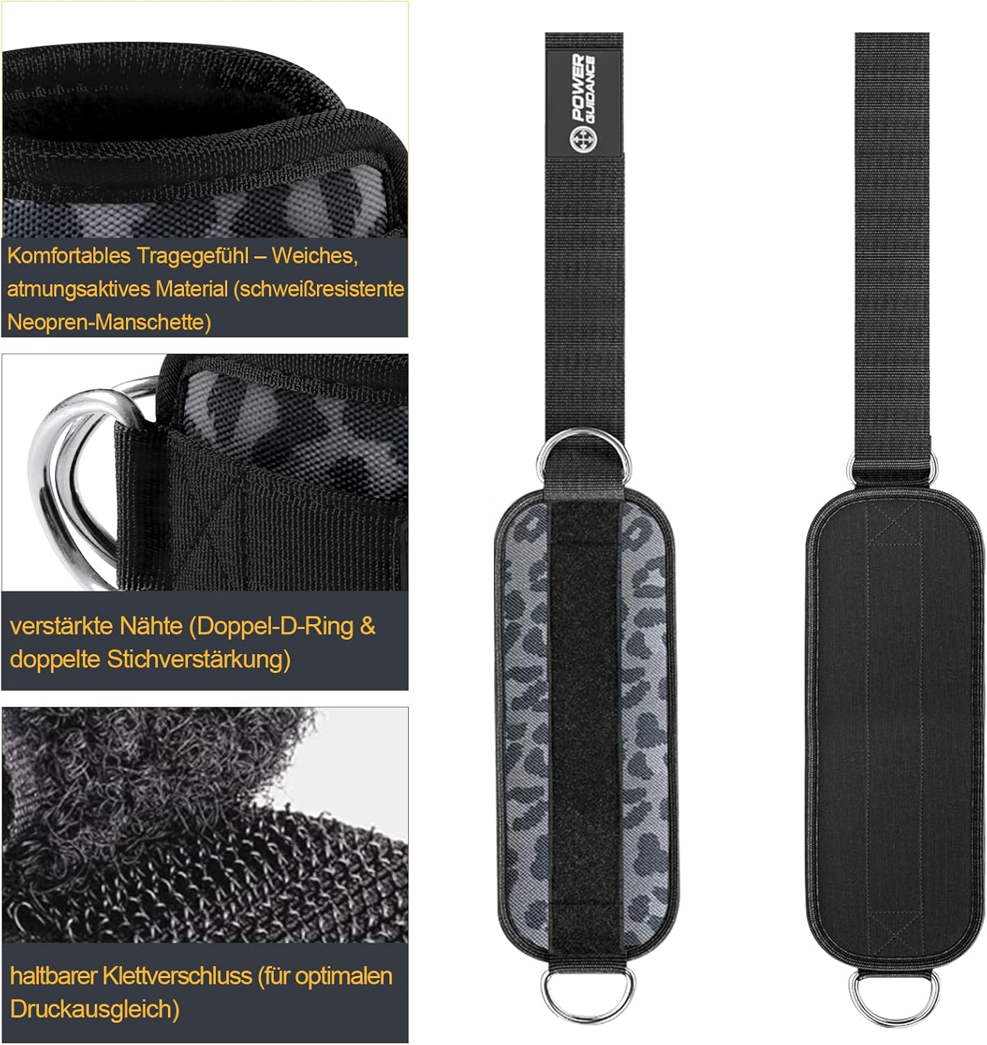 Fussschlaufen für Kabelzuggerät, Leopard