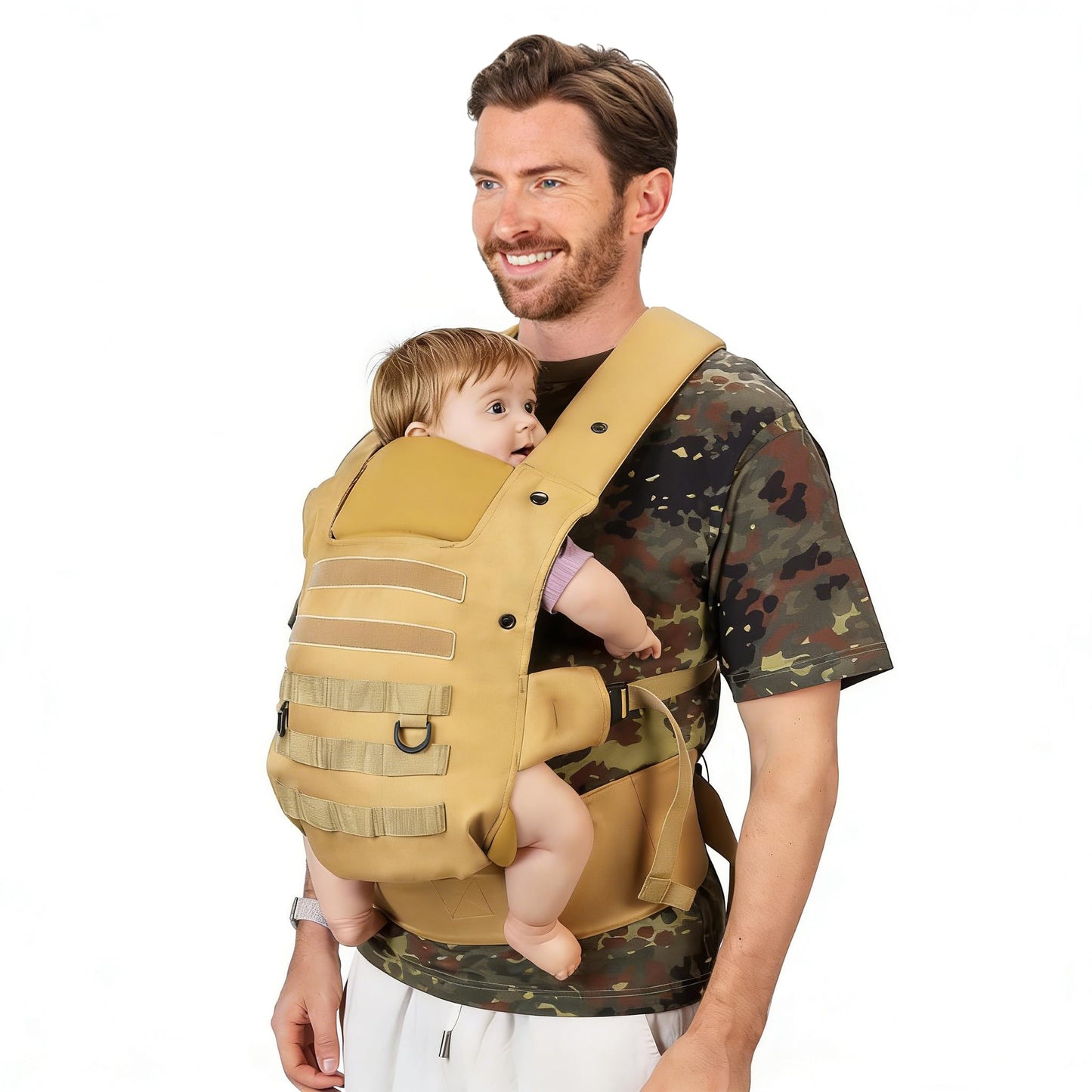 Ergonomische Babytrage, Khaki