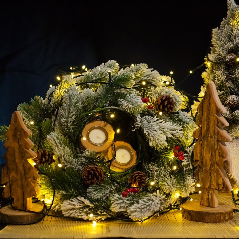 LED-Weihnachtslichterkette mit Timer (300 LEDs), Warmweiss 300 LEDs