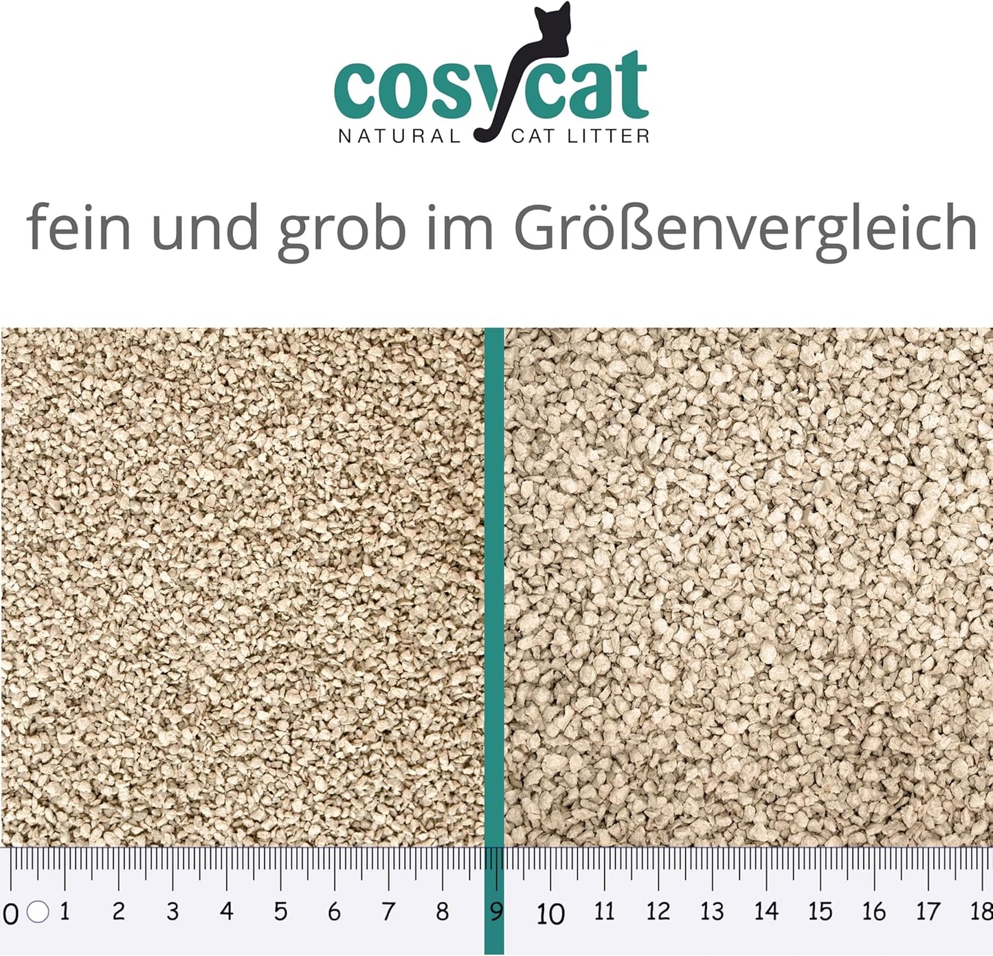 Klumpendes Bio-Katzenstreu aus Holz (40 l), FEIN 40 l (4 x 10 l)