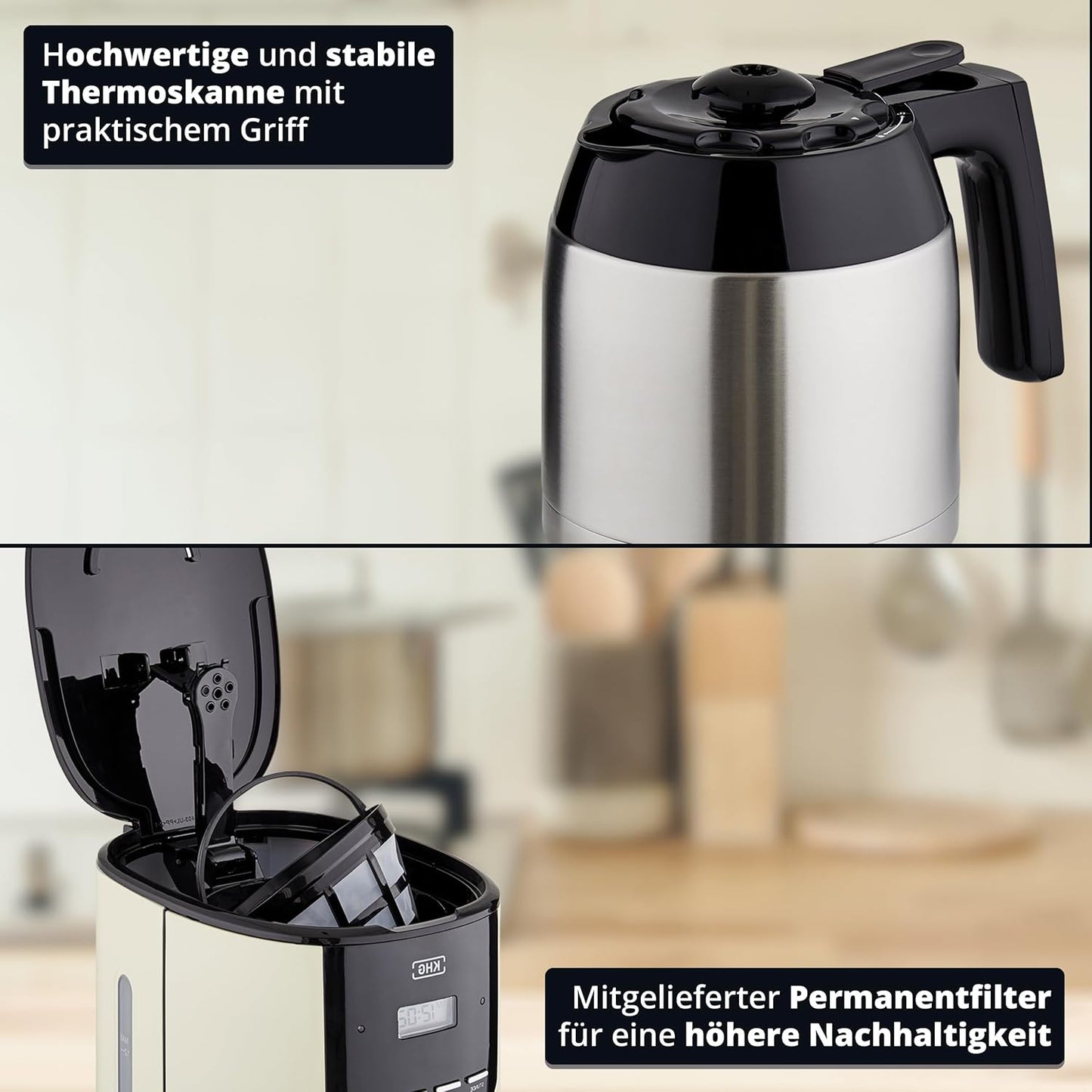 Kaffeemaschine TKA-182 mit Thermo-Kanne
