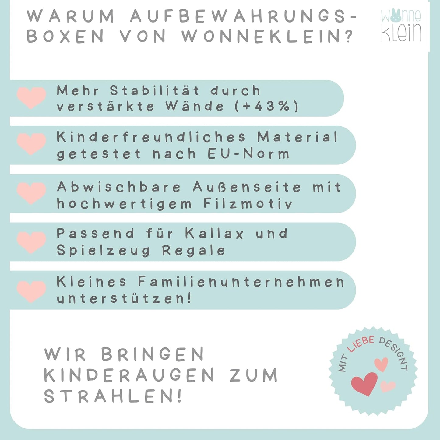 Faltbare Spielzeugkisten-Set für Kallax (3er-Set), 3er Set: Alpaka, Einhorn, Regenbogen