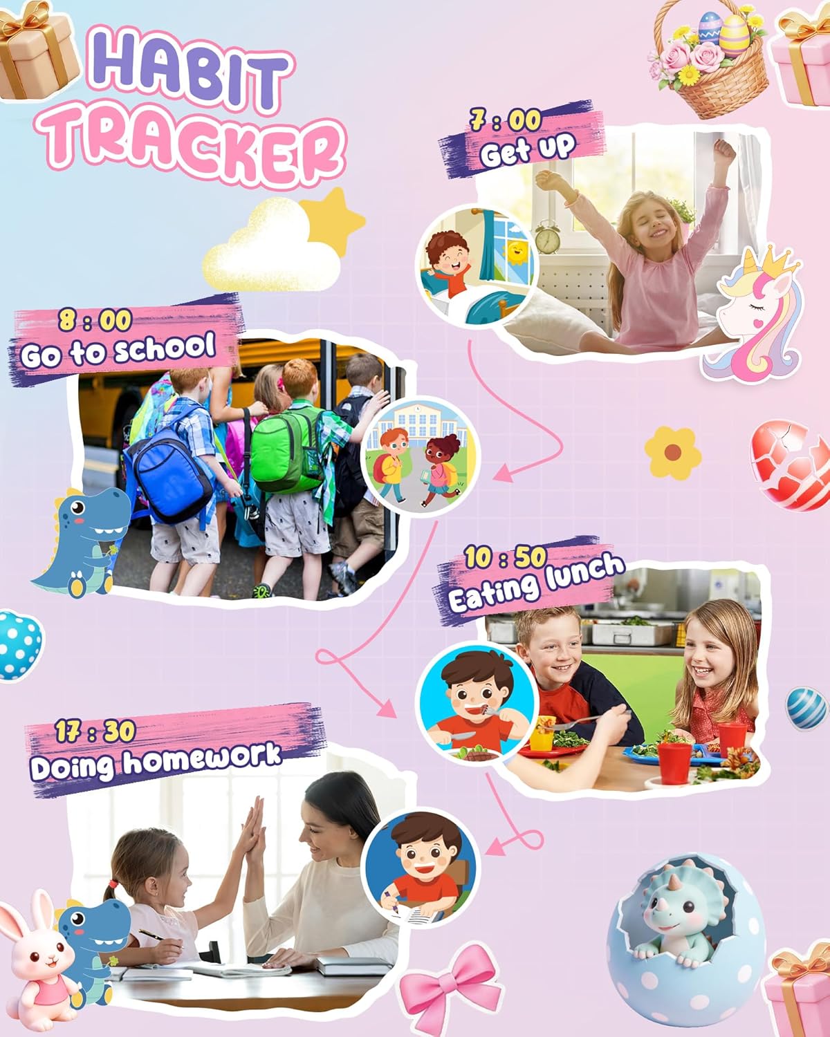 Kinder Handyspielzeug mit Dual-Kamera & MP3-Player, Rosa