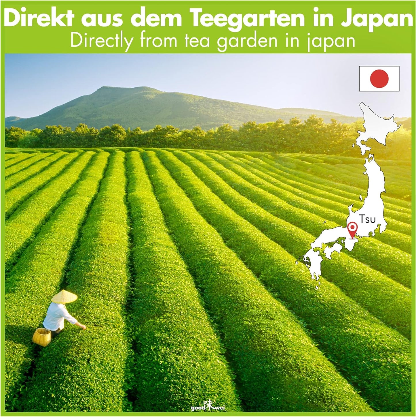 Matcha Teezeremonie-Set mit Schale und Besen, Burashi