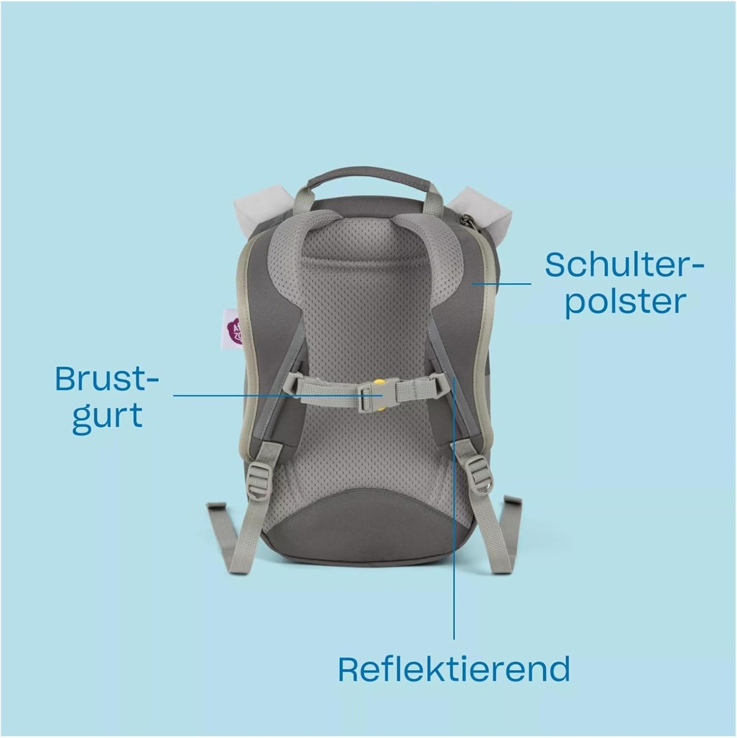 Ergonomischer Kindergarten-Rucksack, Einheitsgrösse Einhorn