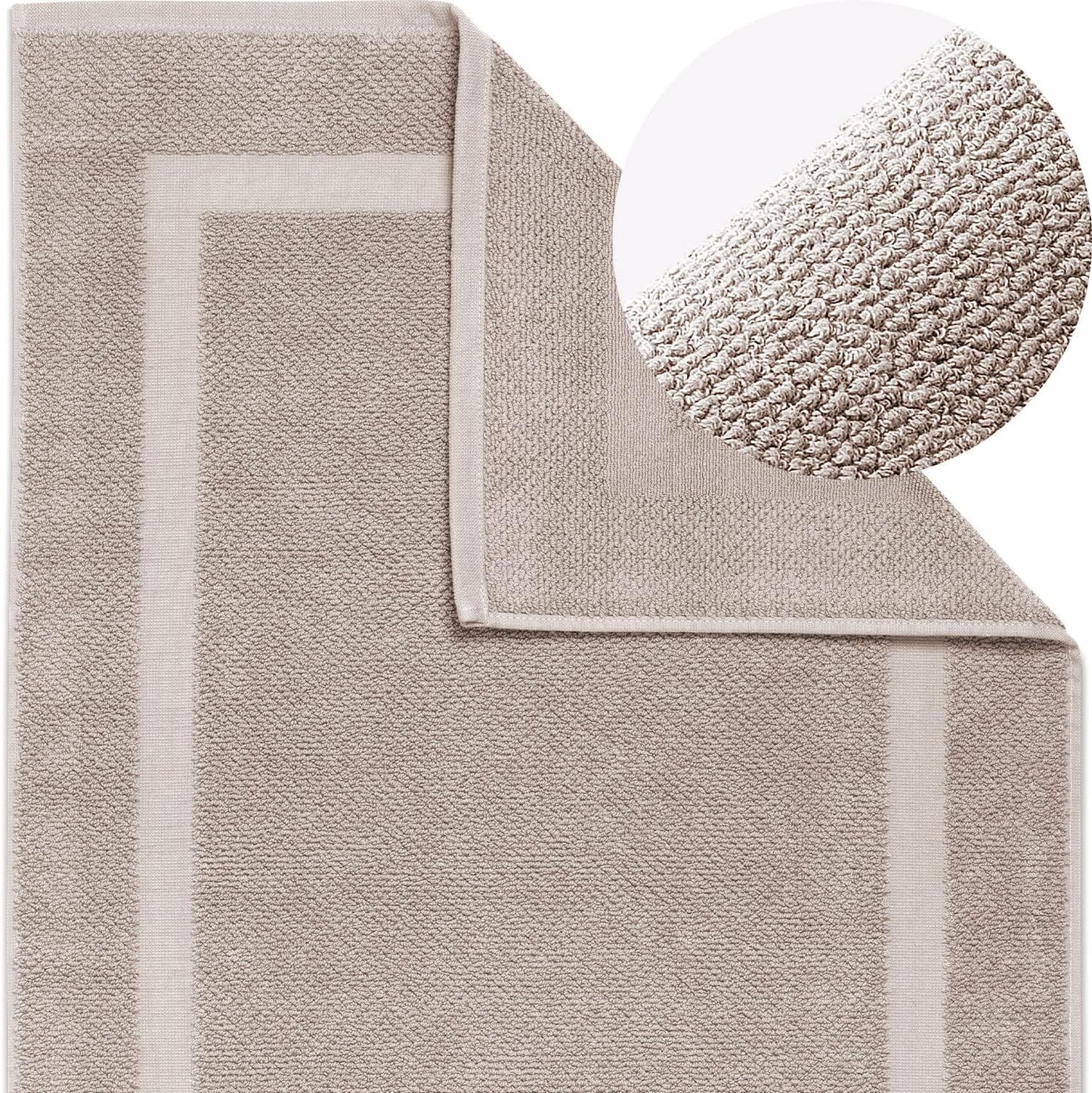 Badvorleger, 60 x 100 cm, 60 x 100 cm (Rechteckig) Sandgrau