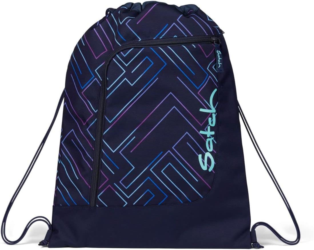 Ergonomischer Schulrucksack Pack mit Turnbeutel und Schlampermäppchen, Einheitsgröße Purple Laser