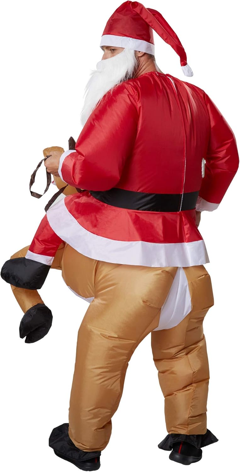 Aufblasbares Santa Claus-Kostüm, Weihnachtsmann 150 - 185 cm
