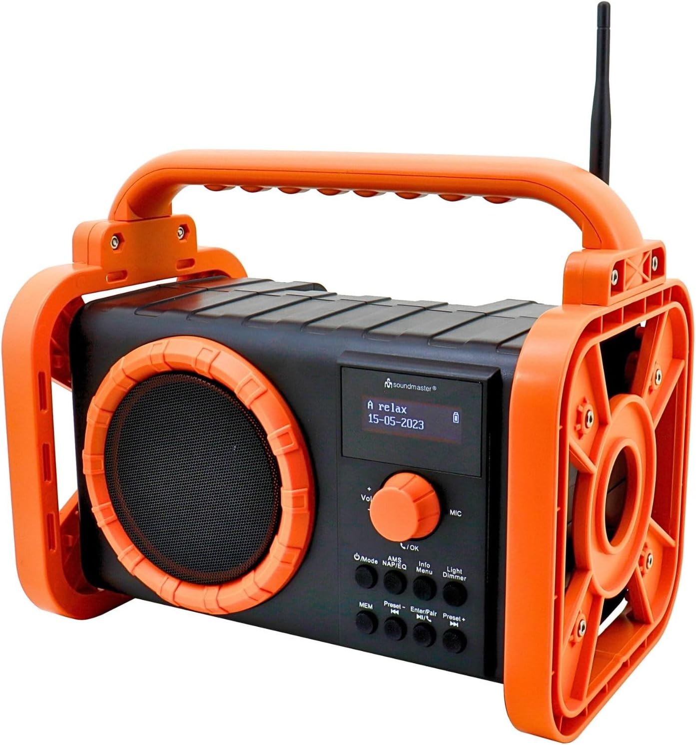 Baustellenradio DAB80OR, orange schwarz