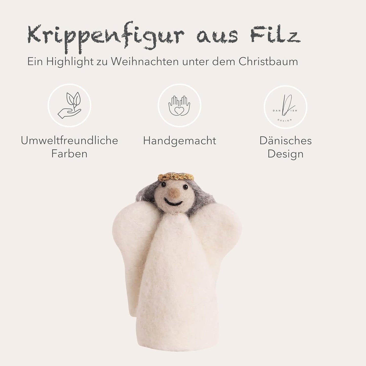 Weihnachtsengel aus Filz, Engel
