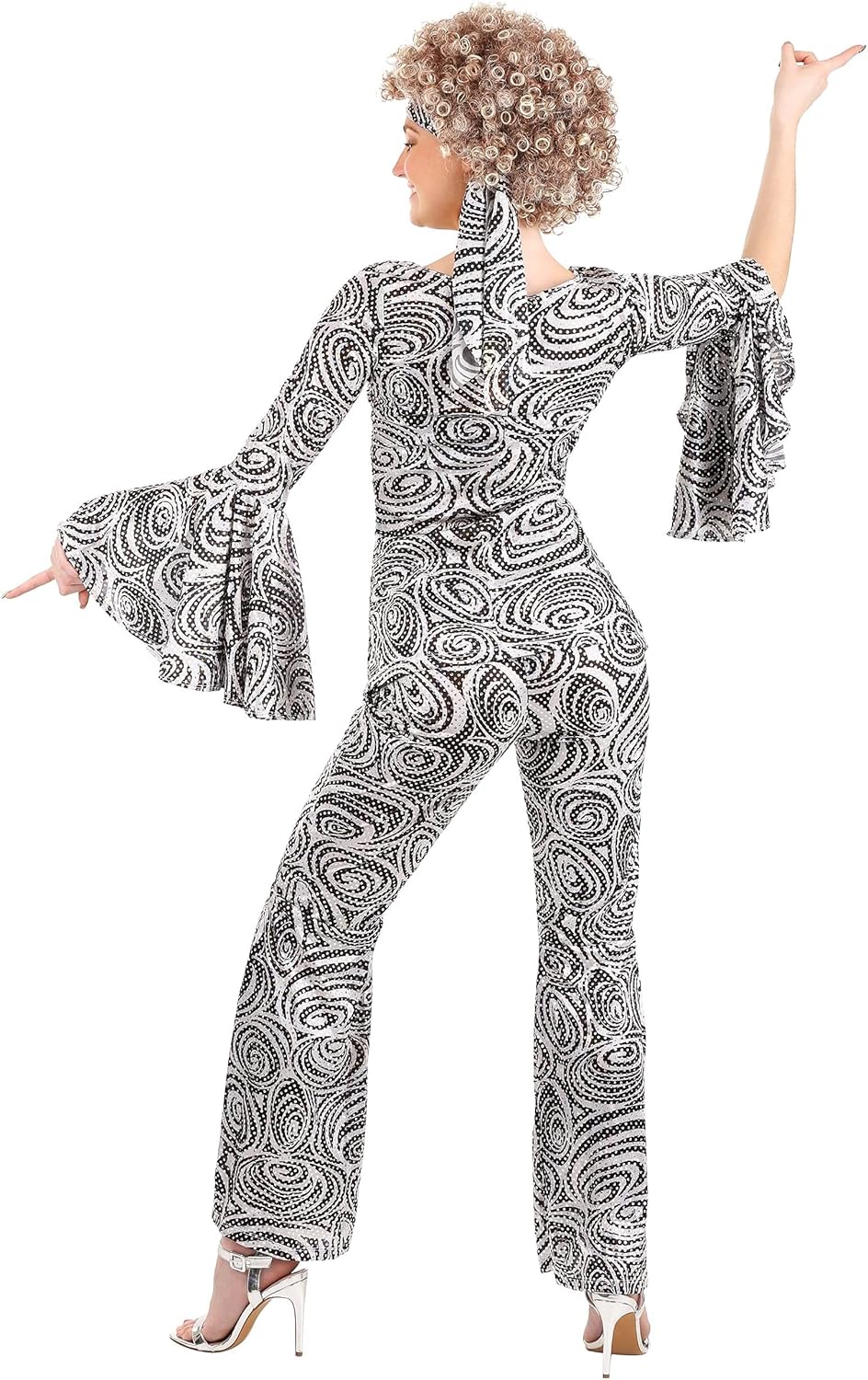 Kostüm Foxy Lady Damen, S Weiß