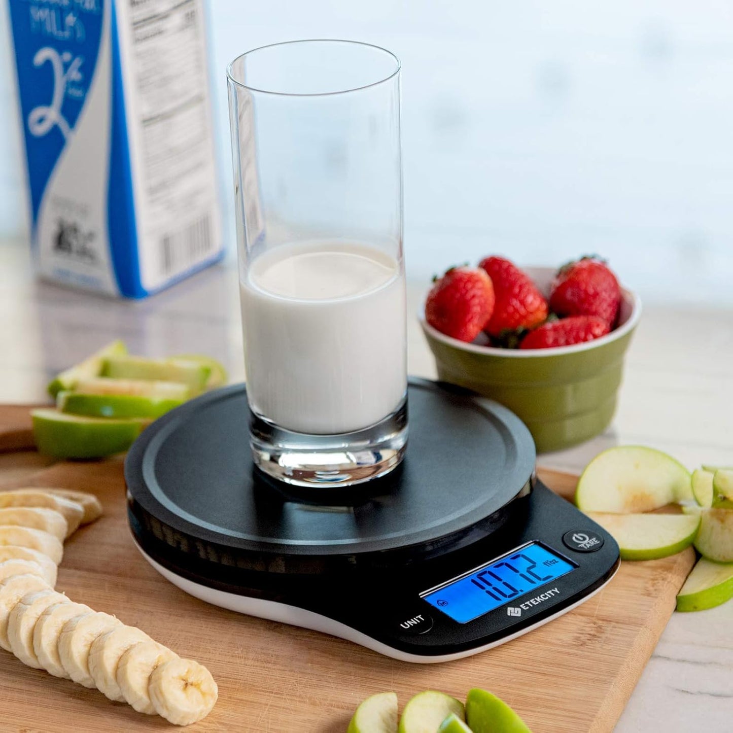 Digitale Präzisions-Küchenwaage EK9000, Tiefschwarz, 11lb-0.1g