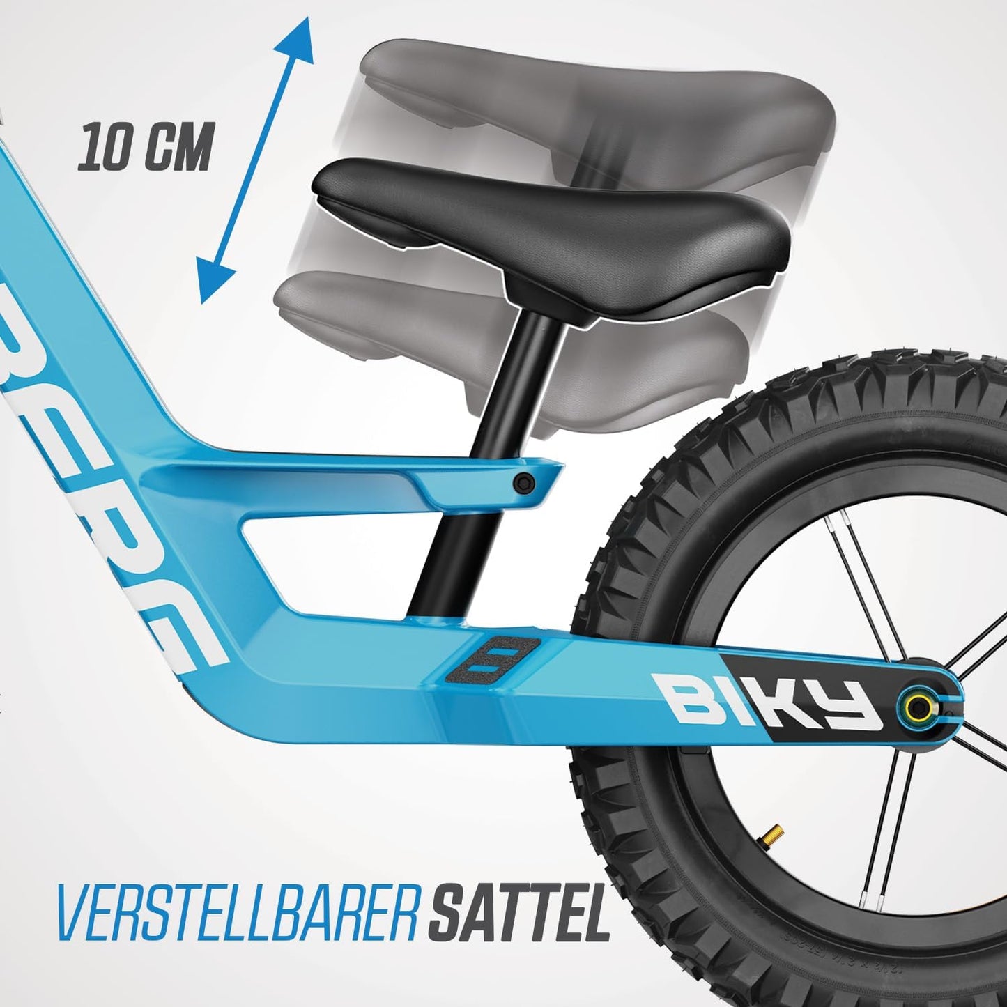 Biky Cross Blue Running Bike 2.5-5Y, Blau
