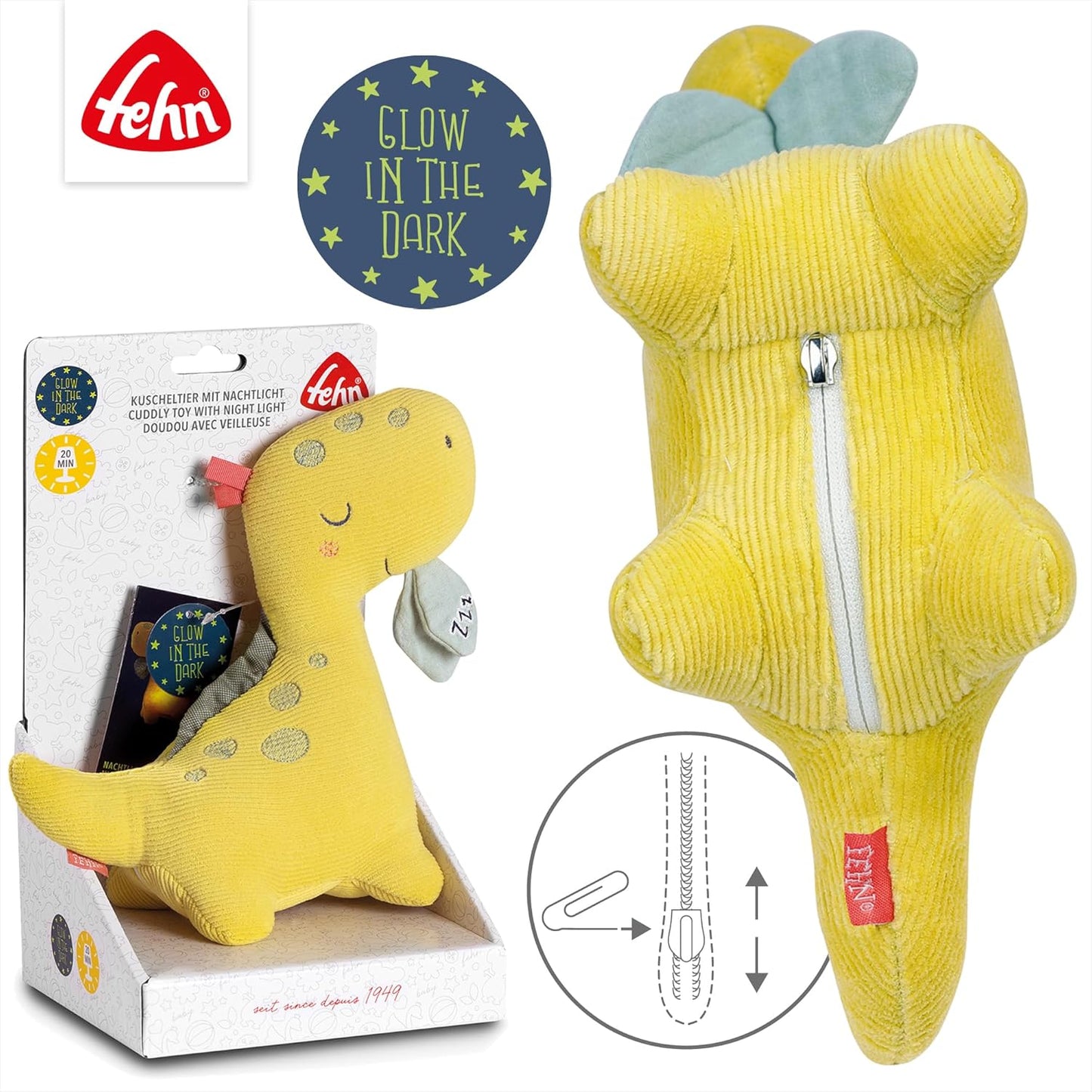 Dino-Nachtlicht-Kuscheltier, Dino