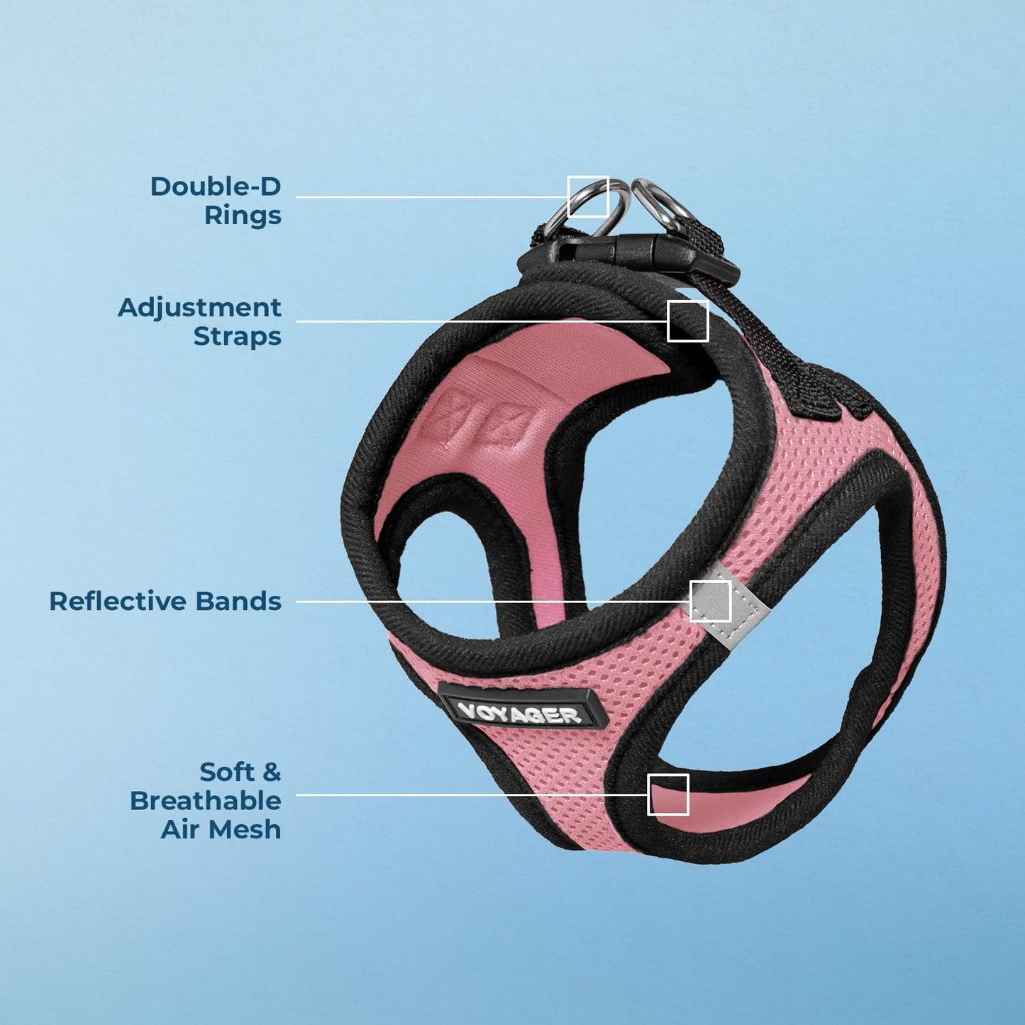 Step-In Air Hundegeschirr, 1 rosa Sockel. XS (Chest: 13 - 14.5")