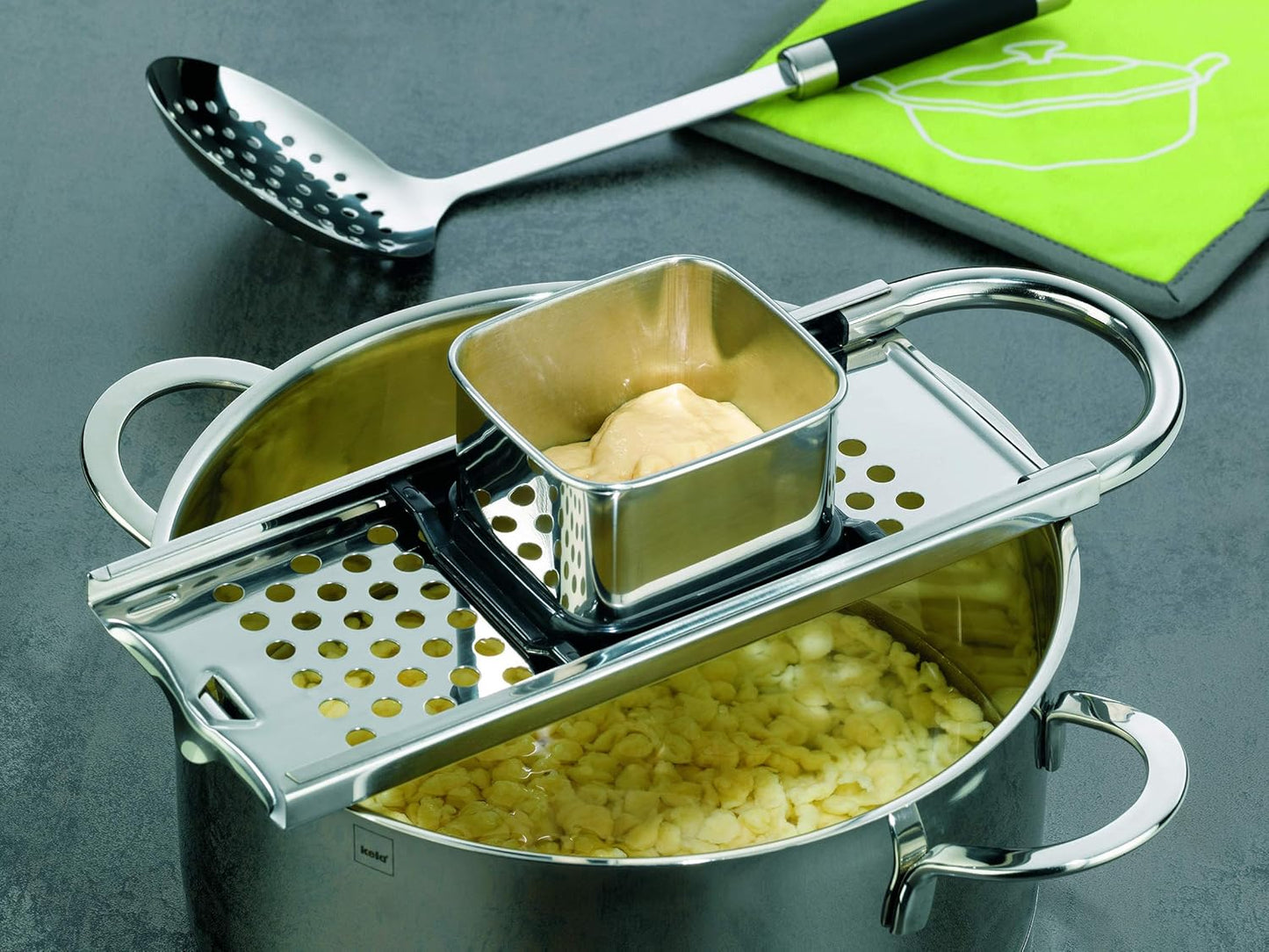 Spätzlehobel Emma, Spätzehobel, Für lange Spätzle