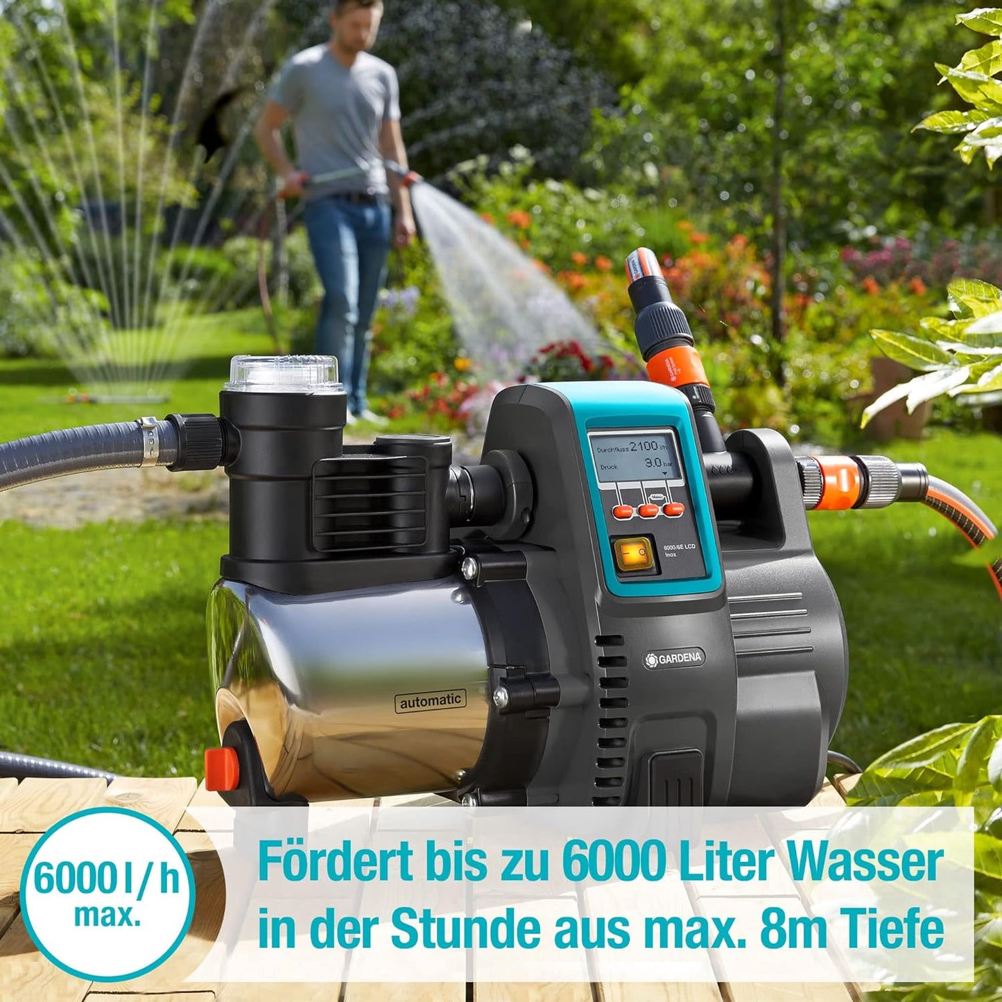 Premium Hauswasserautomat 6000/6E LCD Inox