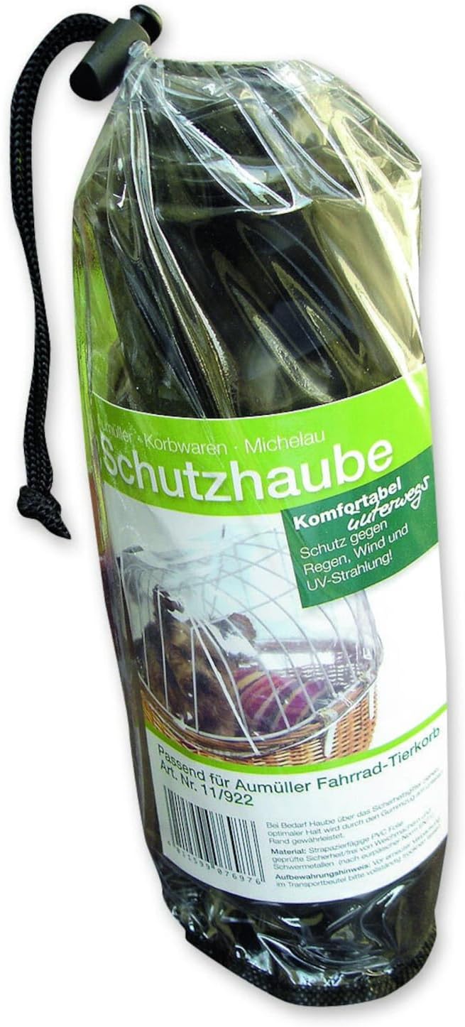 Fahrrad-Tierkorb mit Gepäckträgermontage und Schutzhaube